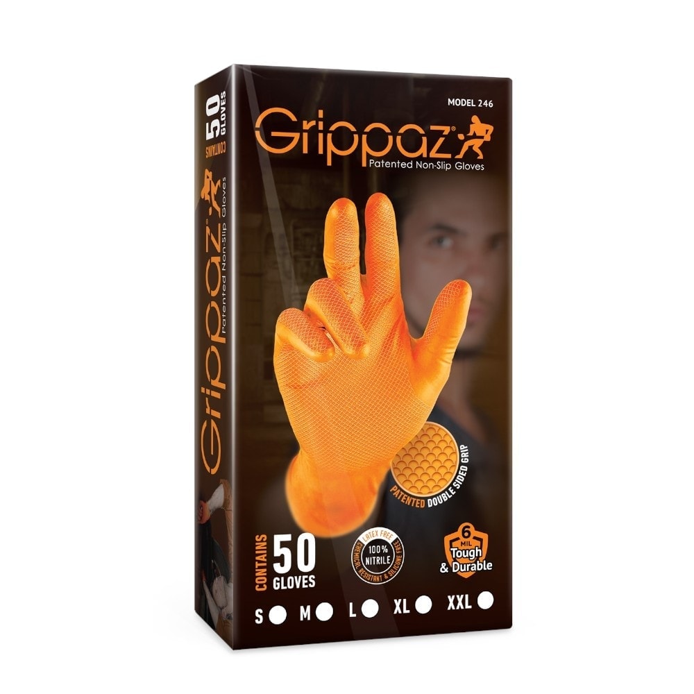Set 50 manusi nitril L/XL, rezistente chimic, aderenta ridicata 5
