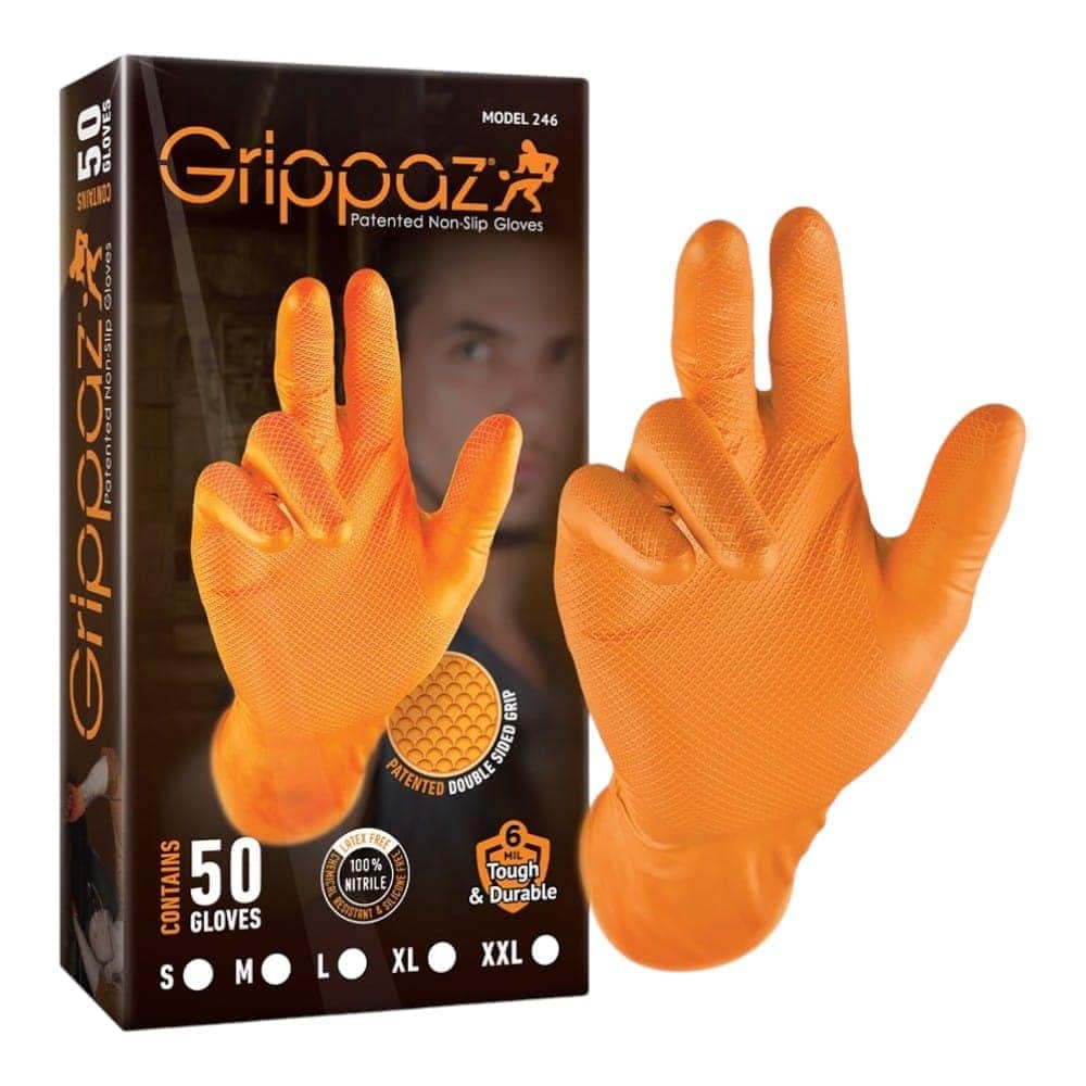 Set 50 manusi nitril L/XL, rezistente chimic, aderenta ridicata 6