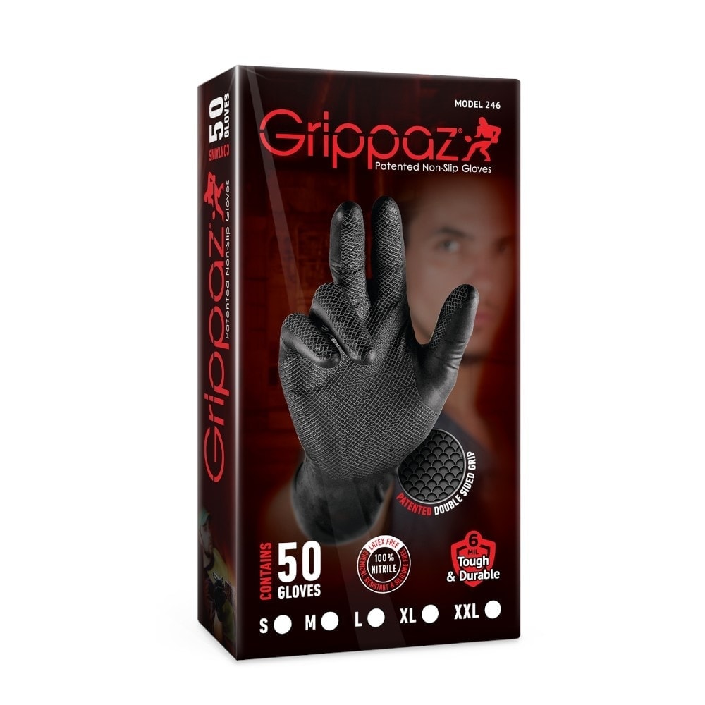 Set 50 manusi nitril L/XL, rezistente chimic, aderenta ridicata 8