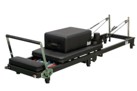 Aparat Pilates Reformer Compact Negru + Accesorii
