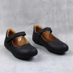 Pantofi usori , de copii , cu perforatii , din piele naturala 1862-NEGRU/23