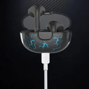 Casti Wireless DacEnergy©, Bluetooth 5.1, automatic pairing, reducere inteligenta a zgomotului, IPX7 Impermeabil, culoare negru