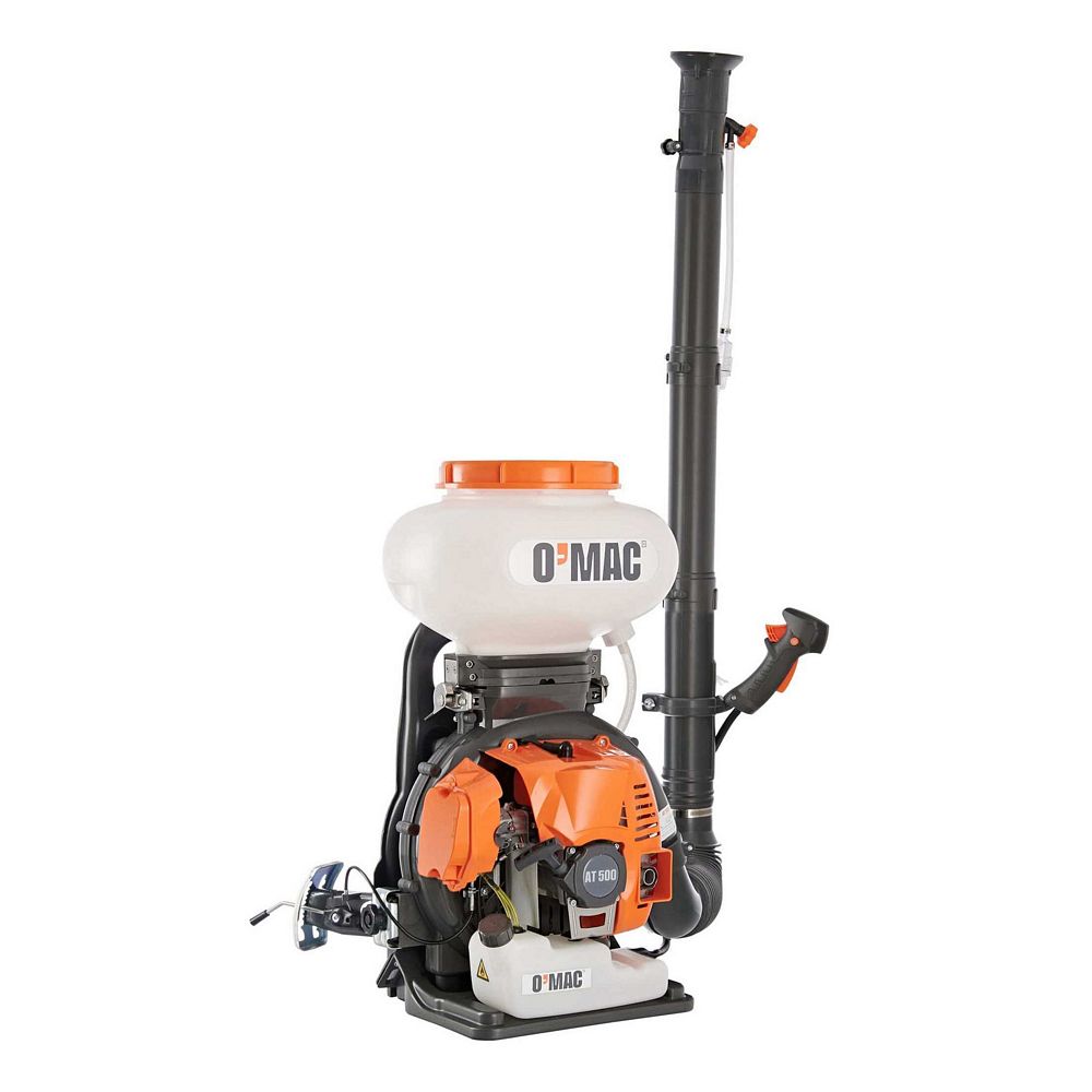 Atomizor, motor termic, 3.7 kw, 5 CP, distanta orizontala de pulverizare de 21 m, motor termic, pompa booster, curea de umar, 14L 5