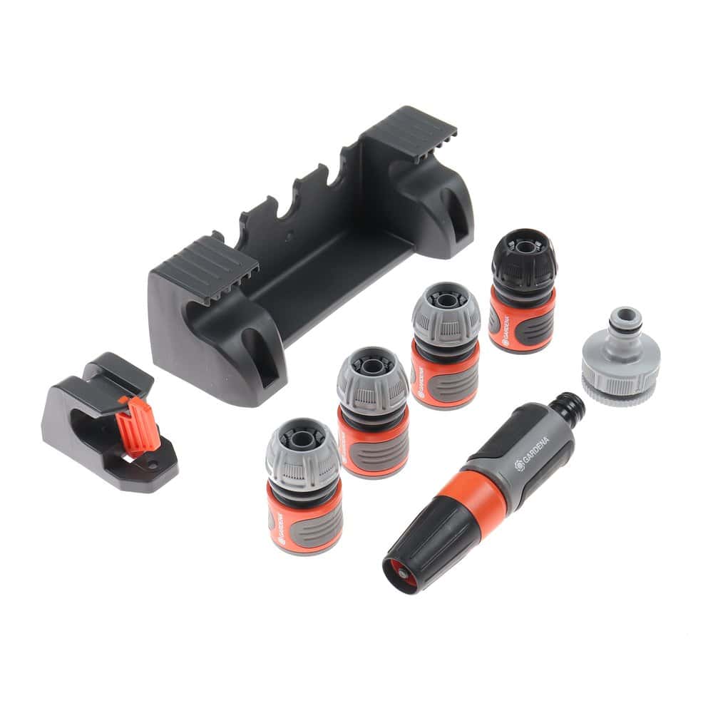 Tambur pentru furtun, din plastic si metal, manerul este pliabil, 20 m furtun, 13 mm, conectori si spritzer 3