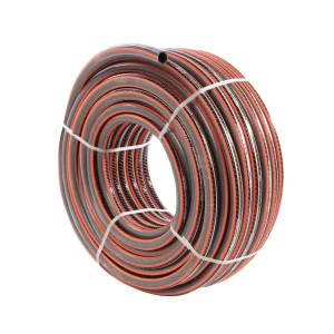 ​Furtun de gradina, realizat din PVC cu insertie textila, diametrul de 19 mm, lungimea de 50 m, 30 bari