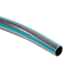 Furtun de gradina, realizat din PVC cu insertie textila, diametrul de 12,5 mm, lungimea de 30 m, presiune pana la 22 bar