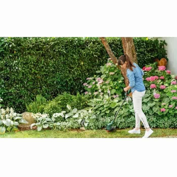 Trimmer electric, motor electric, 280 W, 12.500 rpm, diametrul de taiere de 26 cm, bobina cu fir 5