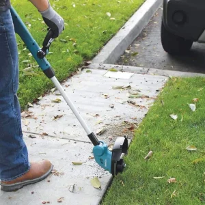 Trimmer electric, diametru de taiere 26 cm, bobina cu fir, fara acumulator si incarcator