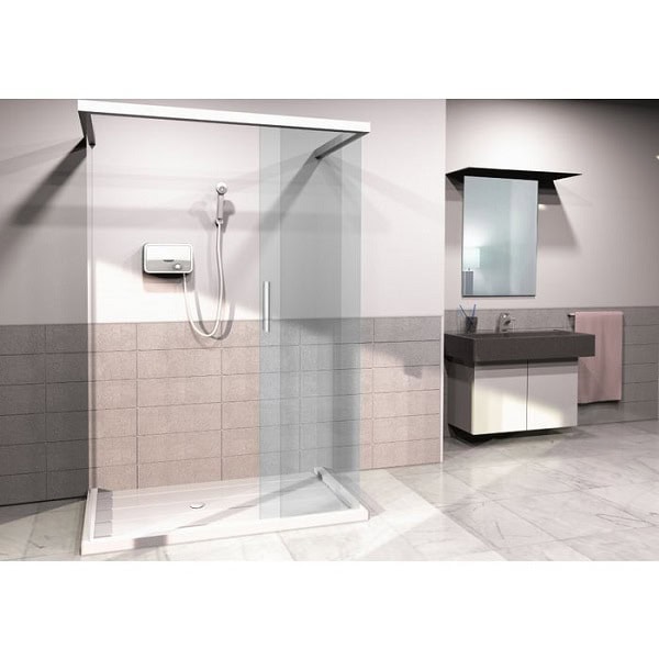 Instant apa calda Ariston, instalare single - point, electric, reglaj manual, presiunea maxima 8 bar, 5.5 kW, grad de protectie IP25, include para dus, 183x290x114 mm 2