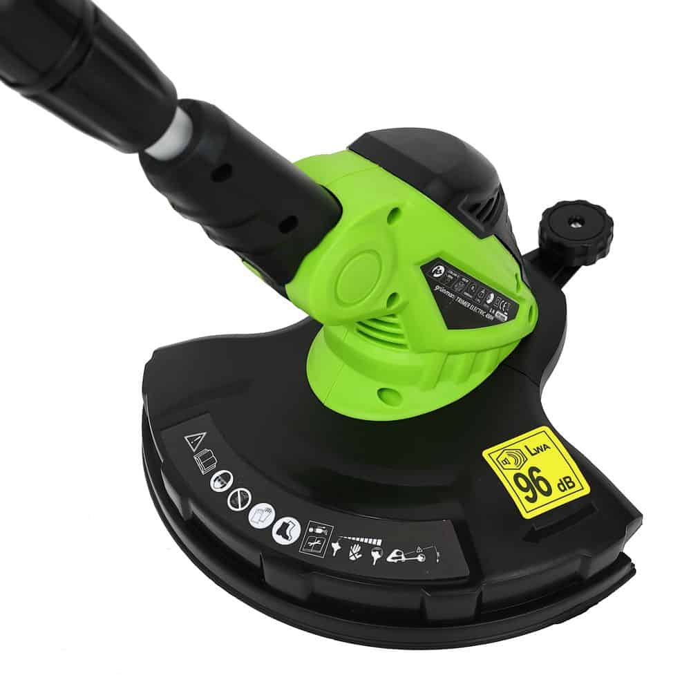 Trimmer electric, 450 W, diametru taiere 30 cm, turatia de 9600 rot/min, maner rotativ 180 grade, tija telescopica 4