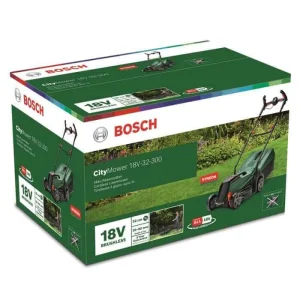 Masina de tuns gazon Bosch, 3 inaltimi de taiere, intre 30 si 60 mm, latimea de taiere 32 cm, fara acumulator