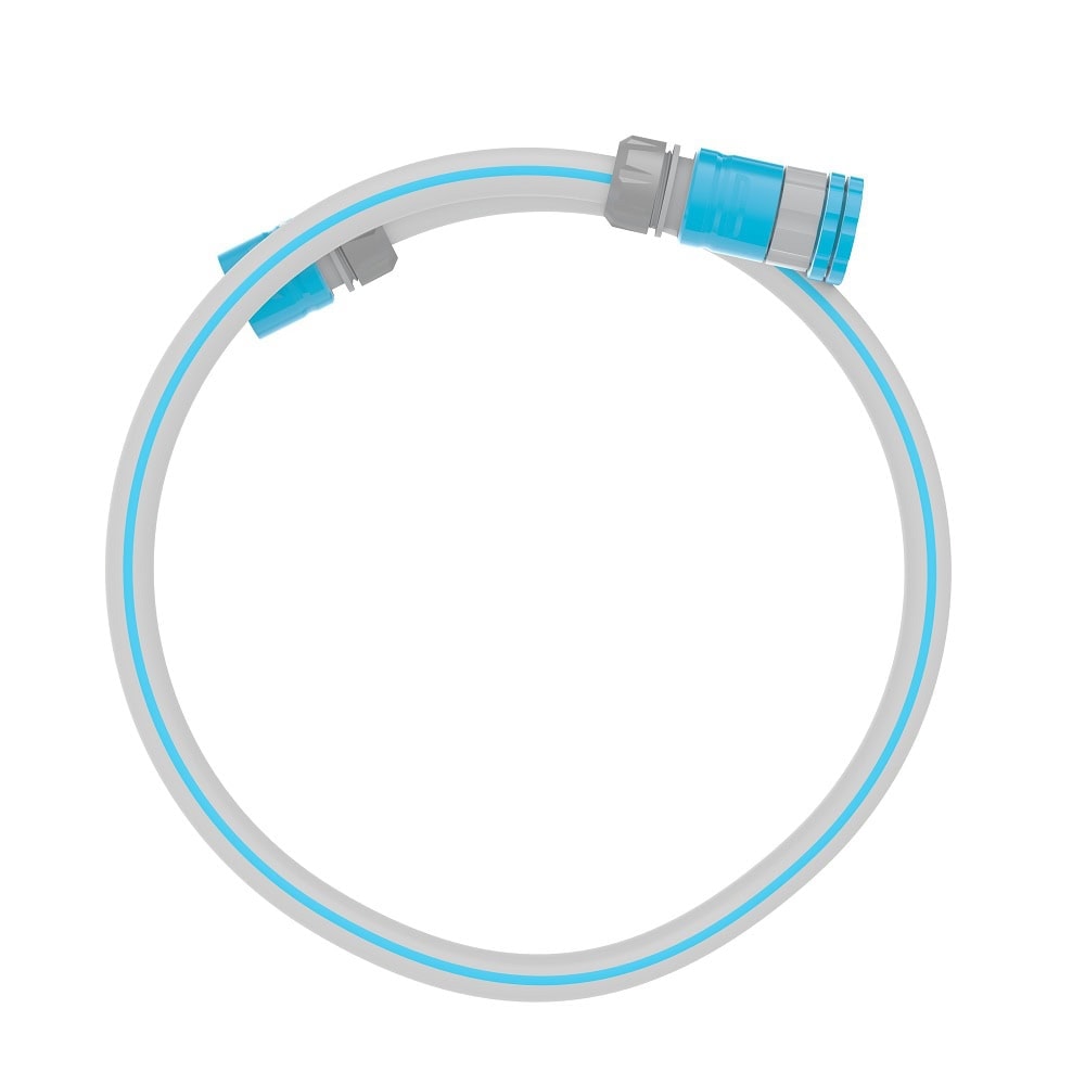 Set carucior si furtun gradina Cell Fast, furtun cu trei straturi, 20m, 12.5 mm, durabil si flexibi, un set de conexiune, un set cu duza reglabila 4