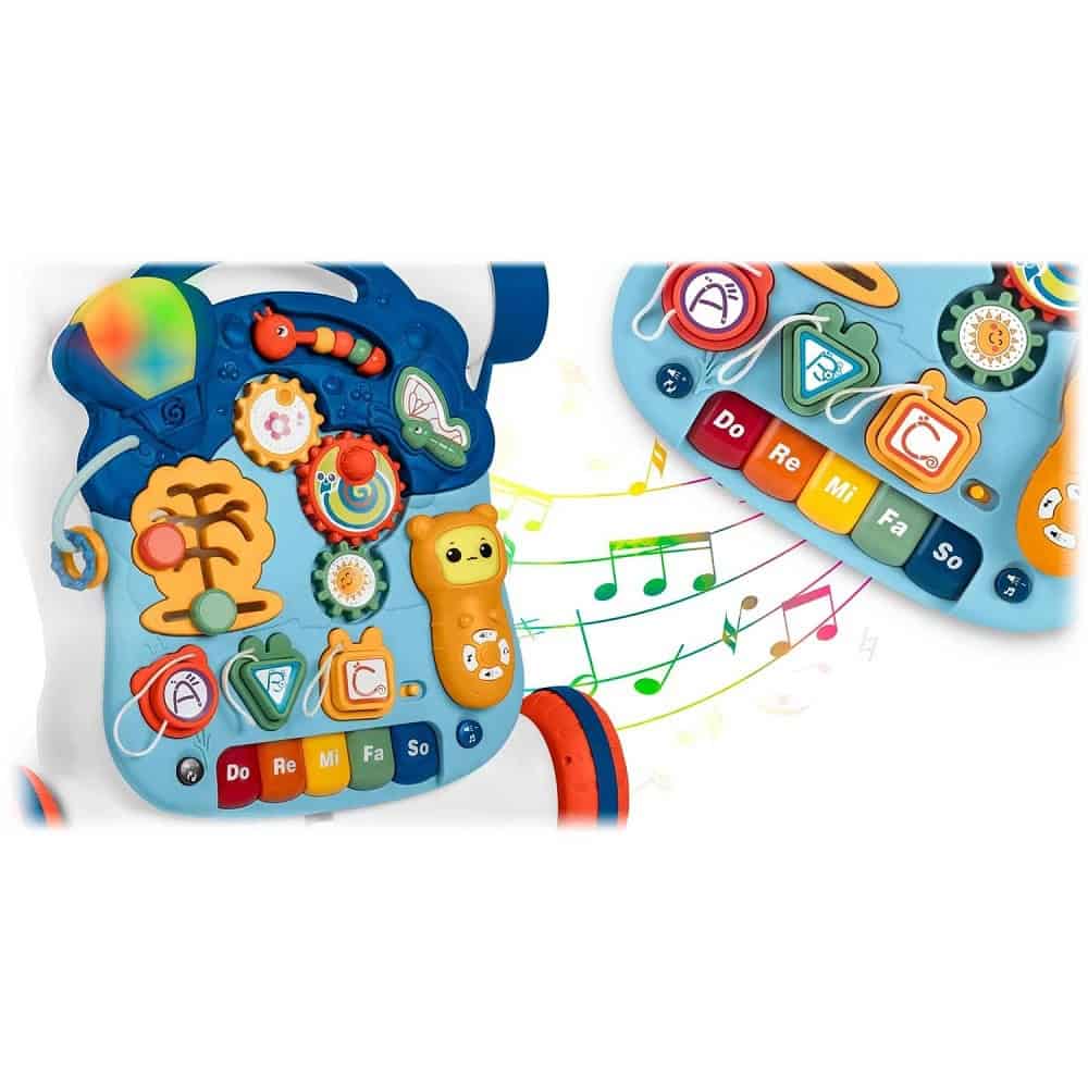 Antemergator 5 in 1 , solid si durabil, calaret, impingator, scuter, masa si tabla educationala, 44,5 × 37 × 51,5 cm 6