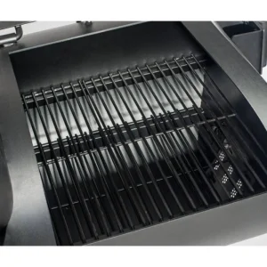 Gratar pe carbuni cu afumatoare, realizat din otel, functii 4 in 1, afumare directa, afumare indirecta, grill in stil american si afumare la rece, manere inox, dimensiune 117x125,5x83,5 cm