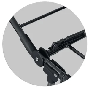 Uscator de rufe DacEnergy©, constructie metalica, solida, 4 aripi pliabile, pliere si desfasurare rapida, suprafata mare de uscare 22 m, negru