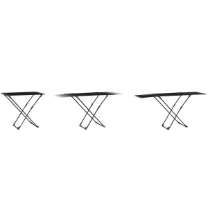 Uscator de rufe DacEnergy©, metalic, cu roti, telescopic, pliabil, 190 x 95 x 56 cm, negru