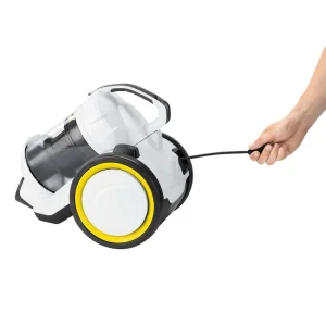 Aspirator fara sac Karcher VC 3, 700 W, recipient 0.9 l, filtru HEPA 13, multiciclon, furtun 1,5 m, 1.198-053.0, Alb/Negru​