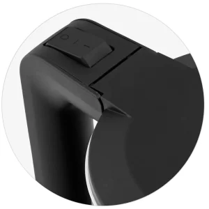 Fierbator electric, otel inoxidabil, baza pivotanta 360°, protectie impotriva gatirii uscate, 1850-2200 W, 1.7 litri, finisaj mat, negru
