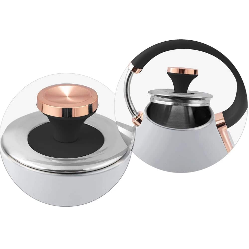 Fierbator electric, carcasa metalica, cu capac detasabil, baza pivotanta 360°, indicator de temperatura, 1850-2200 W, 1.7 litri, finisaj mat, gri si auriu 6