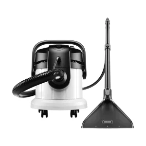 Aspirator Karcher, pentru aspirarea cu spray-extractie, umeda si uscata, filtru tip cartus, filtrare prin apa, 4 litri, 220-240 V, 1000 W, 11 accesorii, maner de transport, alb