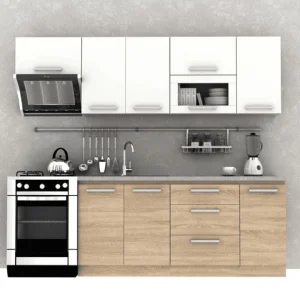 Cabinet superior, alb/stejar sonoma, NOVA PLUS NOPL-005-OH