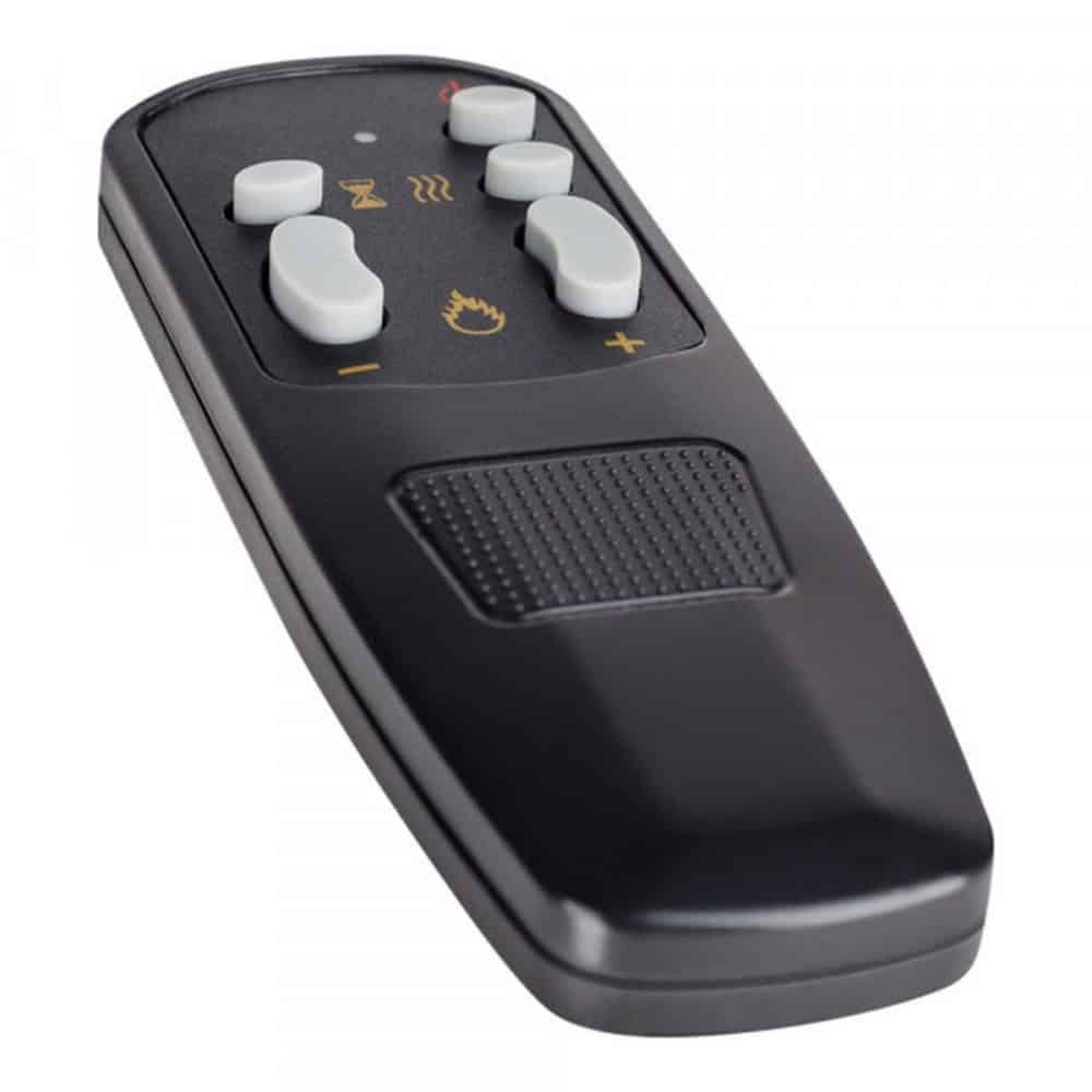 Focar semineu electric, de perete, metal, 3D efect, aeroterma, luminozitate reglabila a flacarii, telecomanda, temporizator, iluminare LED, protectie la supraincalzire, 2 kW, 525 x 592 x 163 mm, negru 3