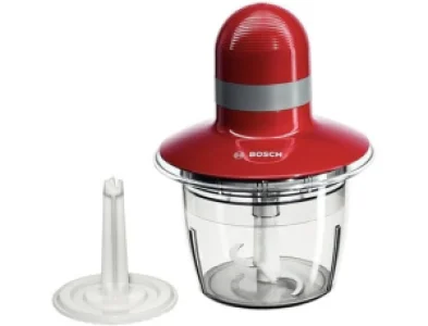 Tocator, realizat din plastic, otel inoxidabil, 400 W, 1 treapta de viteza, 0,8 l, disc pentru batut frisca, albus de ou