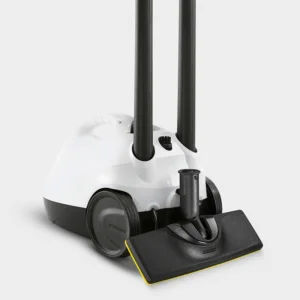 Curatitor cu abur Karcher, asigura o curatare temeinica fara substante chimice, capacitate recipient 1 litru, timp de incalzire 6.5 min, 1500 W, alb si negru