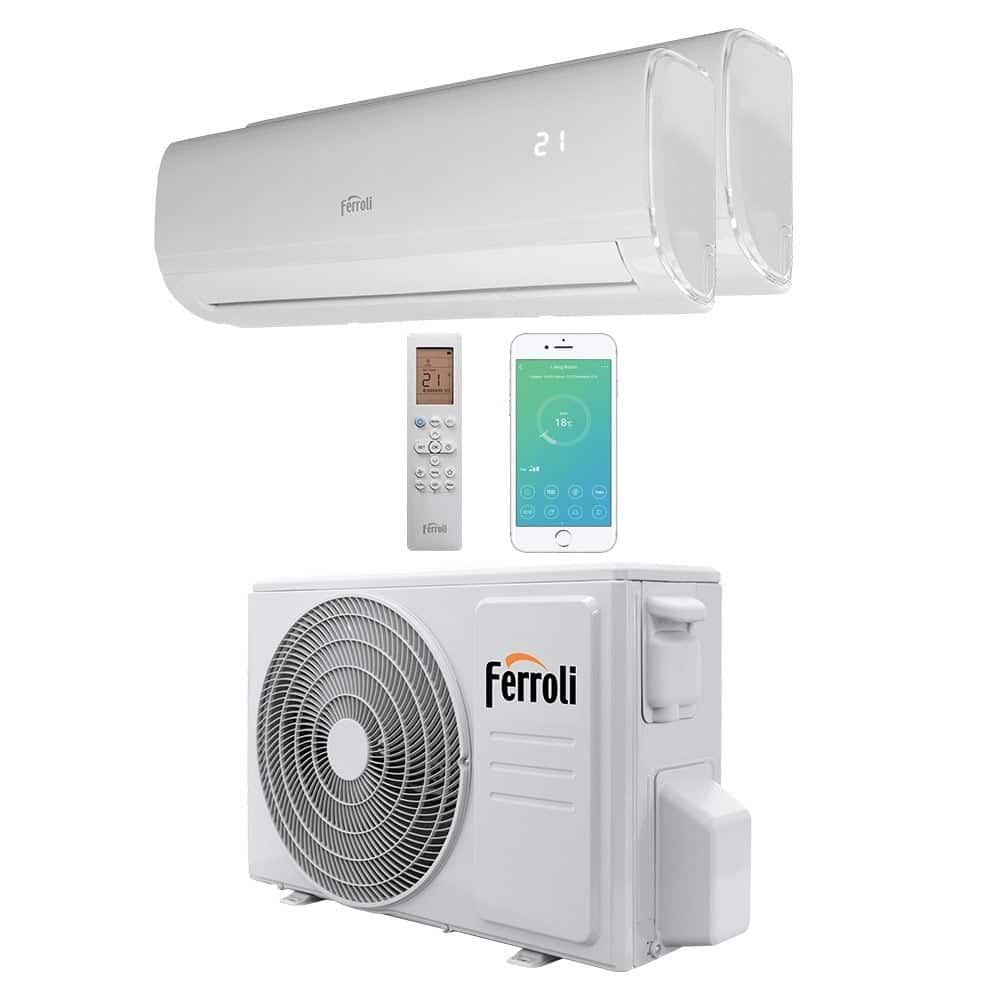Aparat aer conditionat multisplit, inverter DC, dezumidificare, mod auto, mod turbo, Wi-Fi, Follow Me, autocuratare, mod ECO, 1 x UE 18000 BTU, 2 x UI 9000 BTU, A ++/A+, alb 3