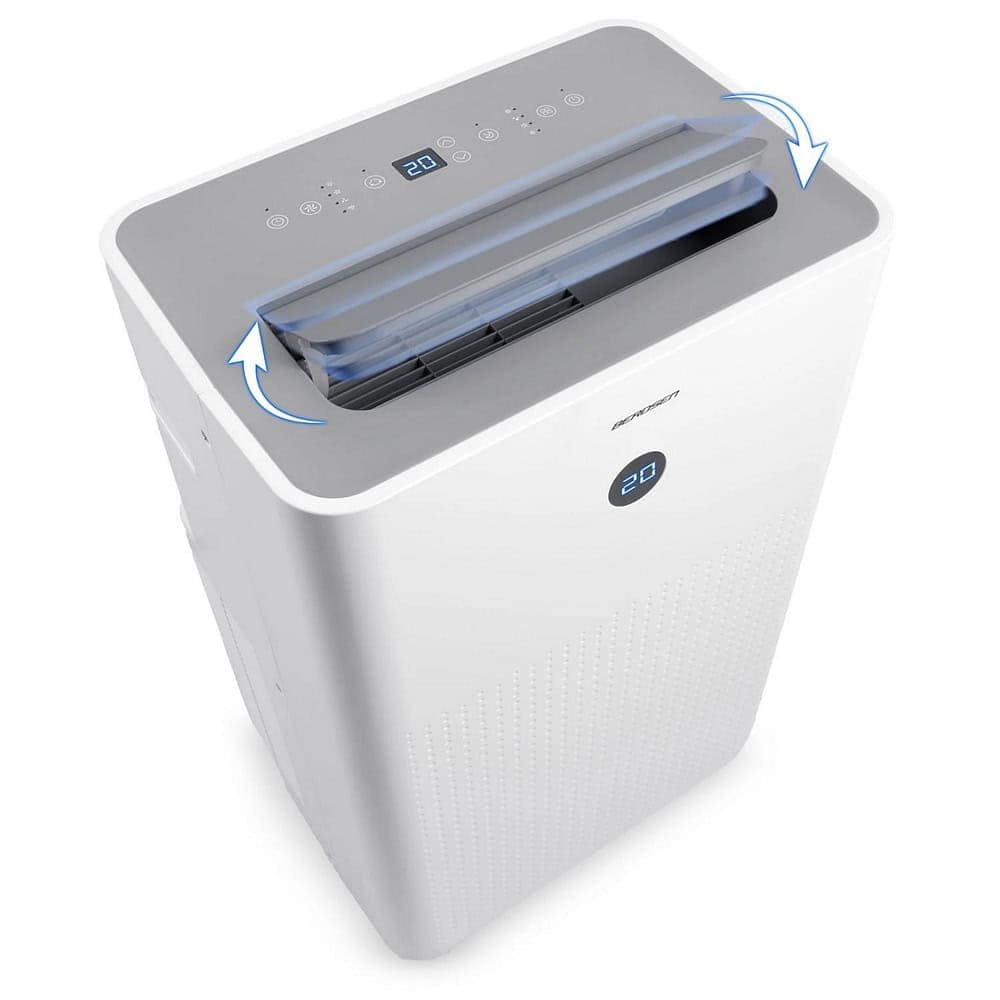 Aparat de aer conditionat portabil, raceste, incalzeste, dezumidifica, ventileaza, functie de somn, temperatura de la 16 la 32°C, afisaj LED, panou de control tactil, telecomanda, aplicatie Tuya, blocare pentru copii, 14000 BTU 8