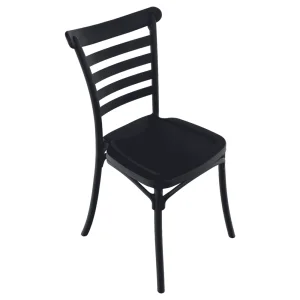 Scaun stivuibil, negru, SAVITO