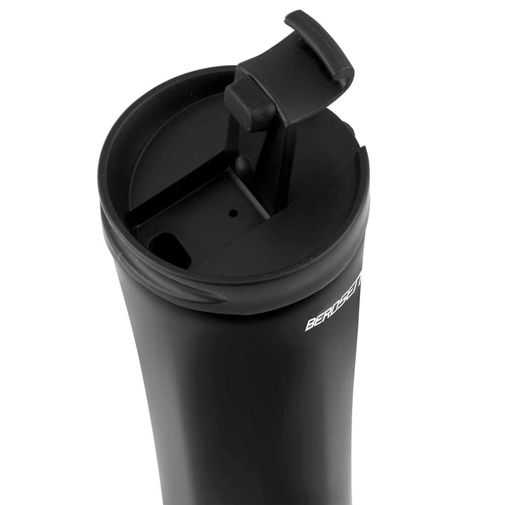 Termos, fabricat din otel inoxidabil,capac strans, forma ergonomica, capacitate 470 ml, negru 5