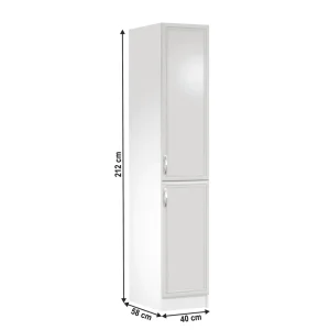 Dulap pentru produse alimentare D40SP, alb/pin Andersen, dreapta, SICILIA